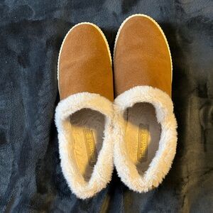 Timberland Brown and Cream Women's Shoes - GUC